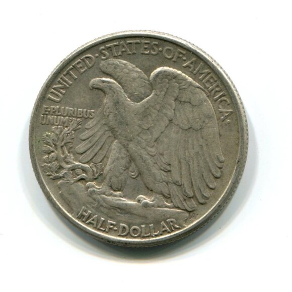 1945 USA Walking Liberty Half Dollar Coin (l12) - Picture 2 of 2